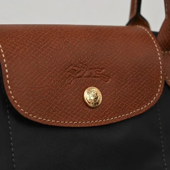 Longchamp Black and Brown Handbag - Picture 7 of 10